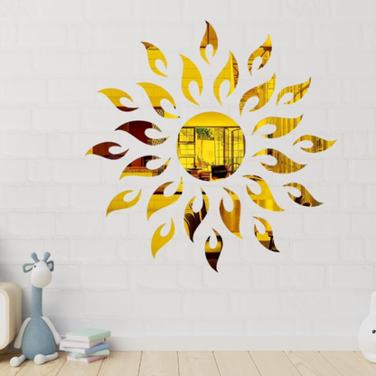 Acrylic Sunburst Mirror 3D Wall Decor Pakistan
