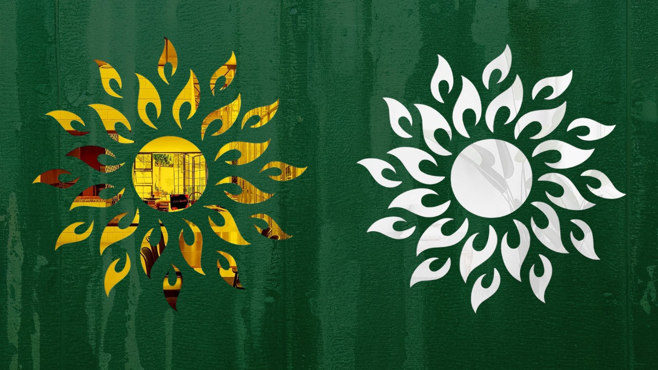 Acrylic Sunburst Mirror 3D Wall Decor Pakistan