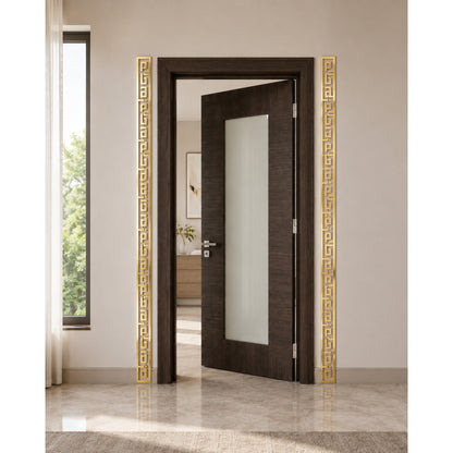 Golden Acrylic Door Border Panel – Luxury Entrance & Door Wall Decor